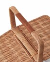 Lexington Home Rattan Picnic Basket With Liner   ONE SIZE