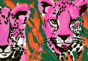 Pink Cheetah Duo Plakat / 40x50cm