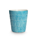 Stripes Kopp 30 cl 10 x 8 cm Turkis