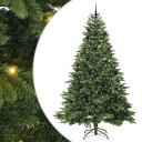  Kunstig juletre med 300 LED med stativ grønn 240 cm PE og PVC