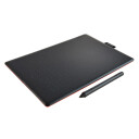 Wacom One by Wacom - Digitaliserer - høyre- og venstrehåndet - 21.6 x 13.5 cm - elektromagnetisk - kablet - USB - svart, rød
