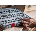 Bosch 15 Deler Fresejernsett for Tre og Stål med 8 Mm Skaft