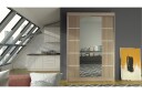 Garderobe Lino LED-belysning - Eik