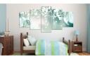 Bilde Magic Green Composition 100x50 Artgeist sp. z o. o.