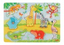 GOKI Farm animals  & African baby animals, Lift-out puzzle 1240193/1240209