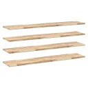 vidaXL Flytende hyller 4 stk 160x30x2 cm ubehandlet heltre akasie