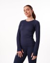 Bumpro Perfect Rib Sweatshirt Blue Navy - M