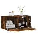  Veggskap røkt eik 80x36,5x35 cm konstruert tre 8720845949068