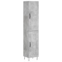  Highboard betonggrå 34,5x34x180 cm konstruert tre