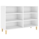 vidaXL Skjenk hvit 103,5x35x70 cm sponplate