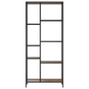 vidaXL Bokhylle 80x30x180 cm st?l og konstruert tre