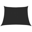 vidaXL Solseil 160 g/m² svart 4/5x3 m HDPE