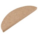 vidaXL Selvklebende trappematter 10 stk beige 56x20 cm