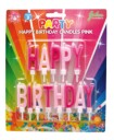 Kakelys "Happy Birthday"  rosa 