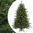 vidaXL Kunstig sammensatt juletre 210 cm 300 LED-lys Varmhvit