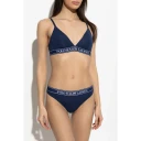 Polo Ralph Lauren Intimates Logo Band Triangle Bralette   Navy   M