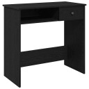  Skrivebord svart 80x40x75 cm sponplate