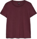 Vero Moda Vmpaula S/S T Shirt Noos   Burgundy   M
