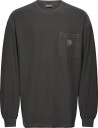 Carhartt WIP L S Loose Pocket T Shirt   BLACK   M