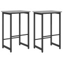 vidaXL Barstol 2 stk. Grå Sonoma 40 x 32 x 64 cm Konstruert tre