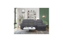 Reclinersofa med hjørne Loft24 Hjørnesofa 3 seter Loft24 Dallas Grå Høyrevendt  