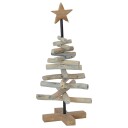  Juletre med stativ Brun 60 cm Heltre teak