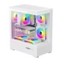 Darkflash C365 Kabinett 5 Fans hvit C365 WHT +5F