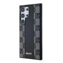 DKNY MagSafe-etui i skinn med rutete ensfarget mønster for Samsung Galaxy S24 Ultra - Svart