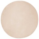  Kunstpels Kanin Teppe Olite Gråbrun Ø 160 cm Polyester