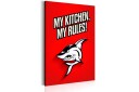 Tavle My Kitchen My Rules! 80X120 Artgeist sp. z o. o.