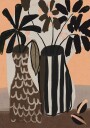 Striped Vases Bloom Plakat / 40x50cm