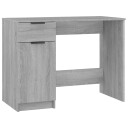 vidaXL Skrivebord grå sonoma 100x50x75 cm konstruert tre