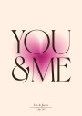 You & Me Pink Heart Personalized Couple Plakat Plakat / 30x40cm