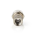 Nedis F-kontakt Antennekabel 75 Ohm Sølv - 5 stk. for DIY Løsninger
