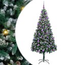  Kunstig juletre med 300 LED grønn 210 cm PVC og Stål og Plast