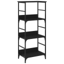  Bokhylle svart 50x33x117,5 cm konstruert tre 8721012124301