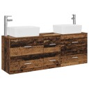 vidaXL Baderomsskapsett 3 stk. Gammelt tre 53 x 34,5 x 63 cm
