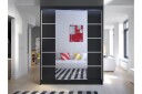 Pickering Garderobe Med Speil 150x200 cm - Svart