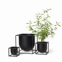 Audo Copenhagen Kubus blomsterpotte 23 cm Svart