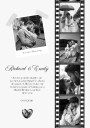 Romantic Couple Black and White Photo Strip Plakat Plakat / 50x70cm