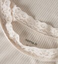 Name It Genser - Rib - NmfRiona - Birch - Name It - 1½ år (86) - Genser - Hvit