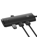 Baseus Lite Series USB do 4x USB 3.0 2m (black) USB-hub - USB 3.0 - 4 porter - Svart