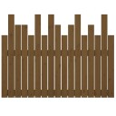 vidaXL Veggmontert hodegavl honningbrun 108x3x80 cm heltre furu