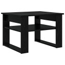  Kaffebord med lagring Svart Eik 64 x 54 x 44 cm Konstruert tre