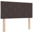  LED Hodegavl Diamantblokk Mørk Brun 90 cm Stoff