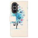 Glam Series Huawei Nova 10 Pro Lommebok-deksel Blomstrende tre / Blå