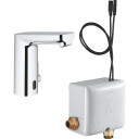 GROHE EUROSMART CE berøringsfri batteri 107 mm tut/6V 1t med blå tut/t
