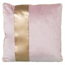 Pute Alexandra House Living Rosa Gyllen Fløyel Tekstil 45 x 45 cm