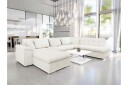 Dynir Sofa med Sjeselong og Divan 4 seter   Hvit
