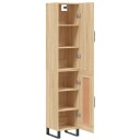  Highboard sonoma eik 34,5x34x180 cm konstruert tre